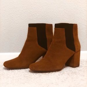 Zara Suede Heeled Boots